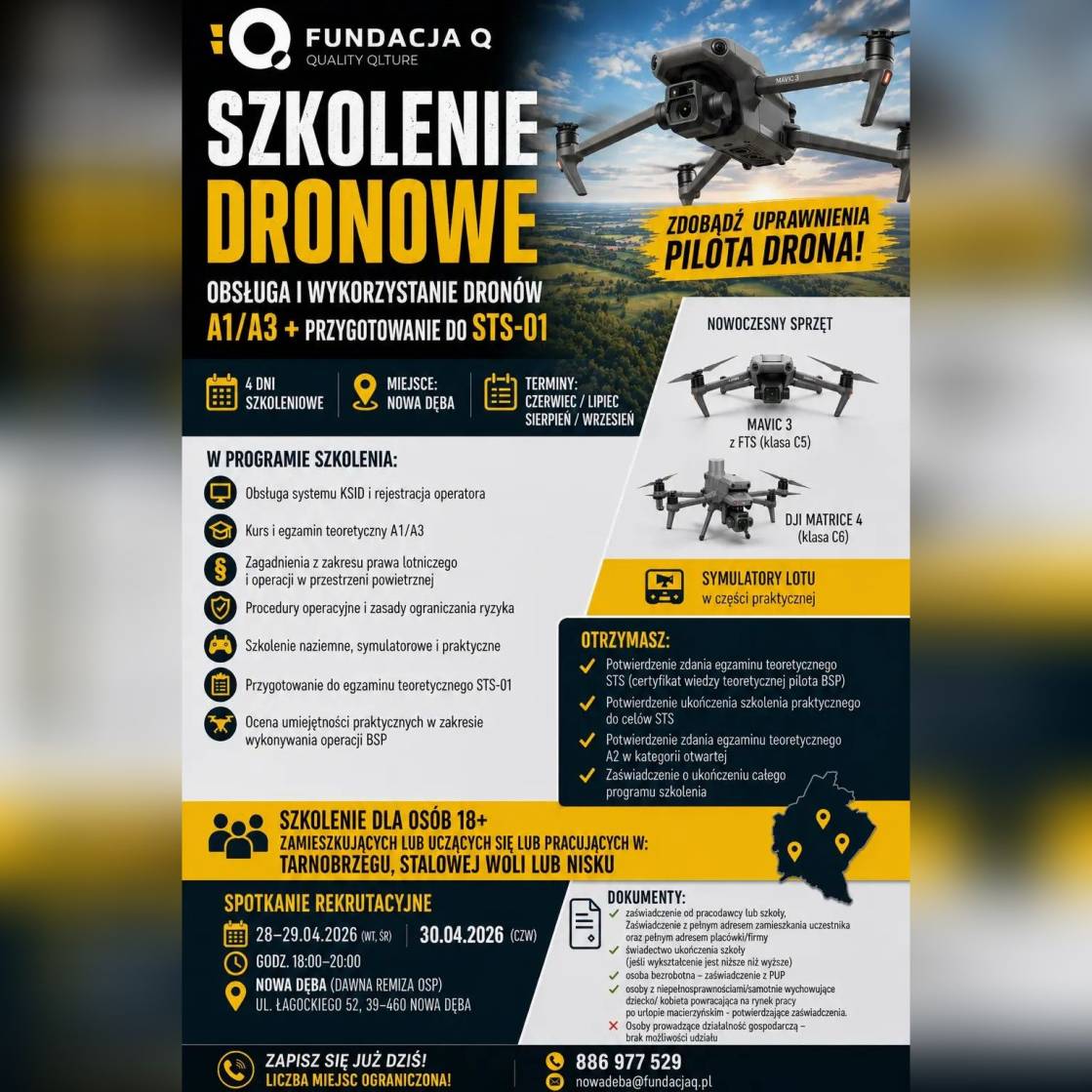 Bezpłatne szkolenia dla osób pełnoletnich – trwa rekrutacja