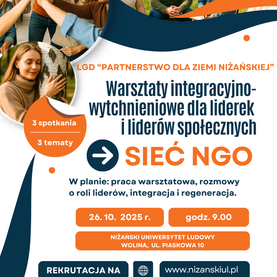 Dołącz do warsztatów integracyjno-wytchnieniowych dla liderek i liderów społecznych!